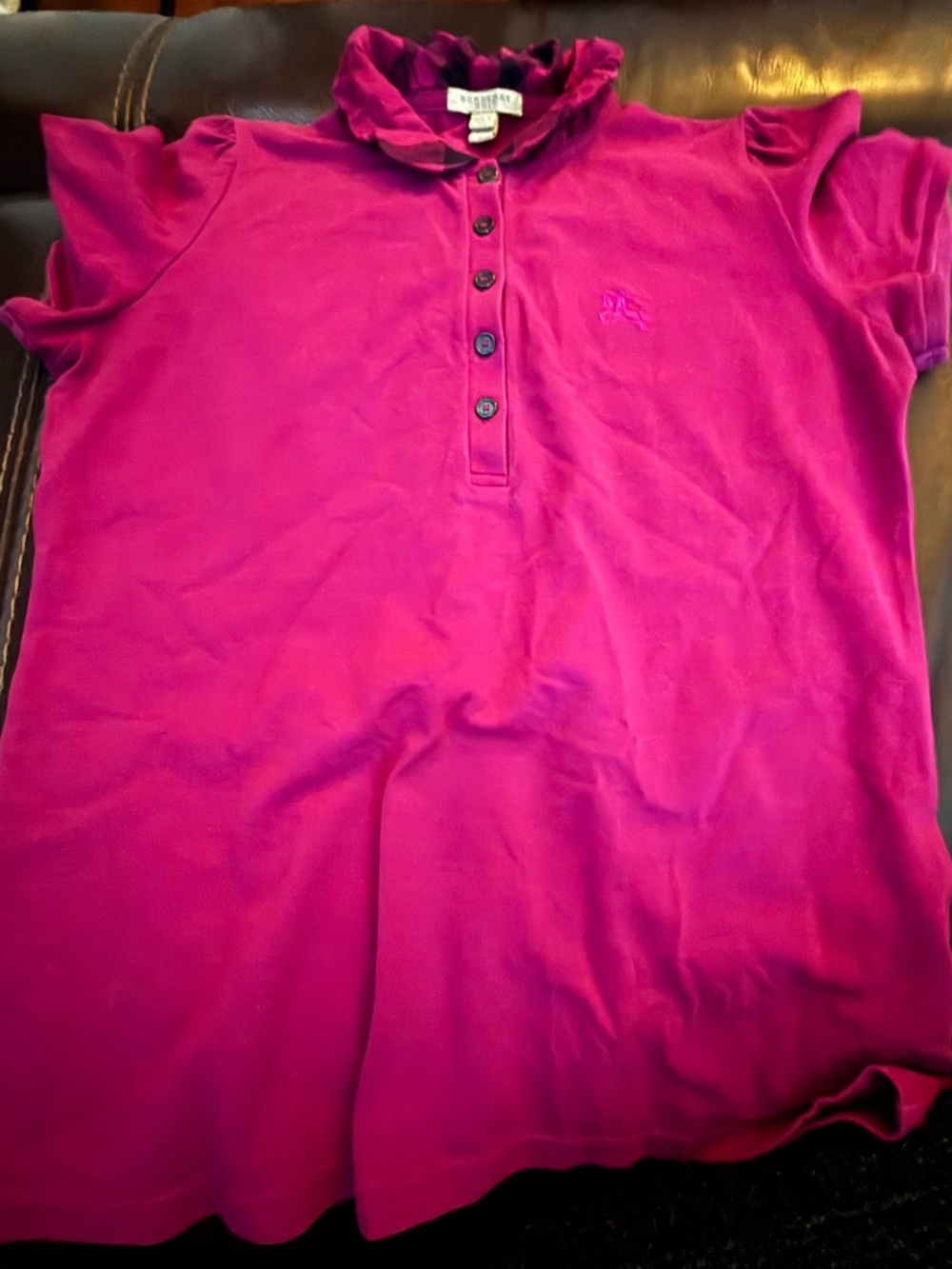 Burberry Brit Polo Rugby Shirt Size Medium - Picture 3 of 7